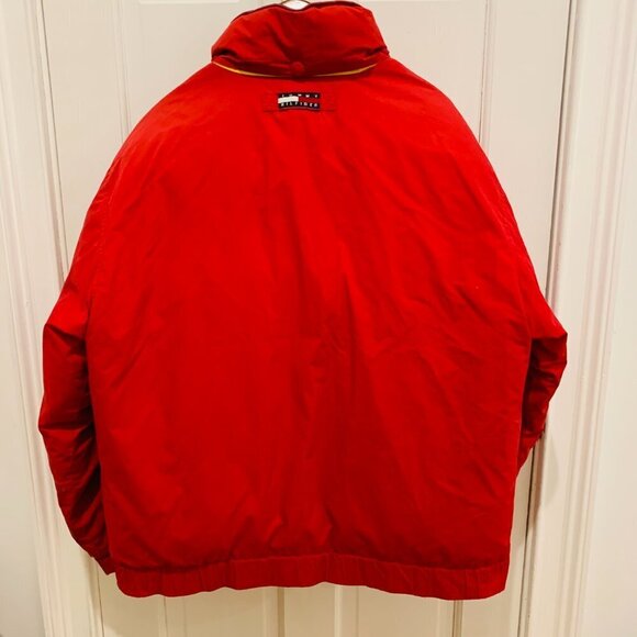 VTG Tommy Hilfiger Down Jacket Puffer Mens Large 90s - Picture 11 of 14